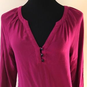 Fuchsia Cynthia Vincent dress w buttons